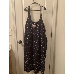 Ava & Viv Daisy Print Sleeveless Dress Womens Plus Size 3X